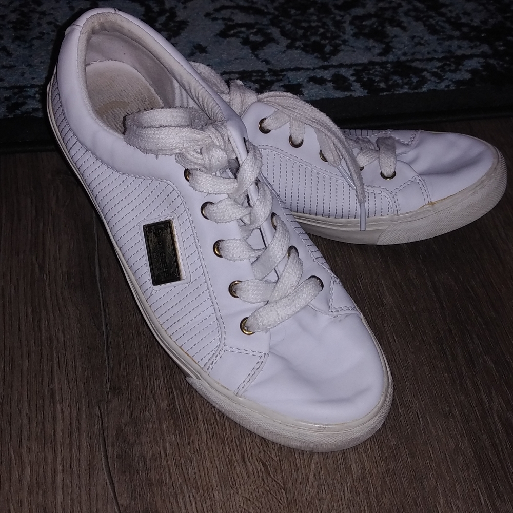Guess white shoes